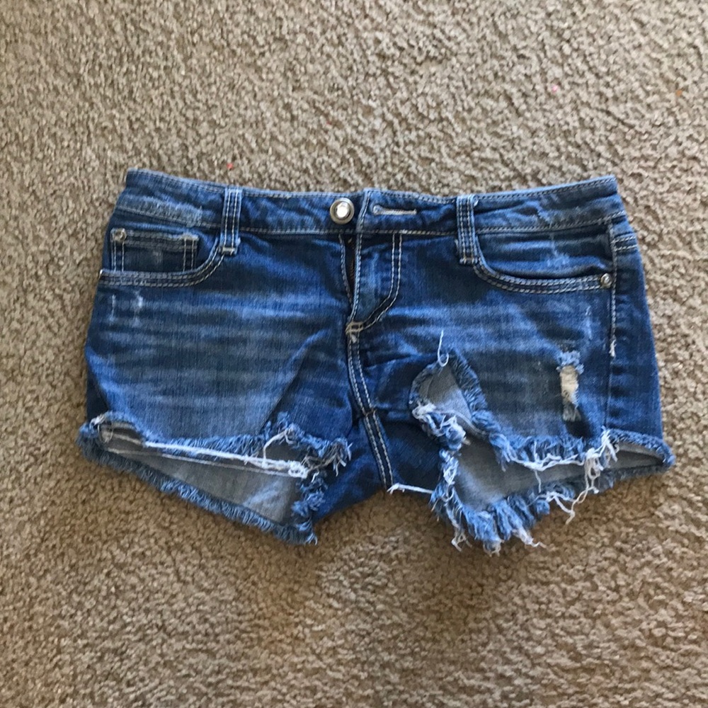 Distressed shorts